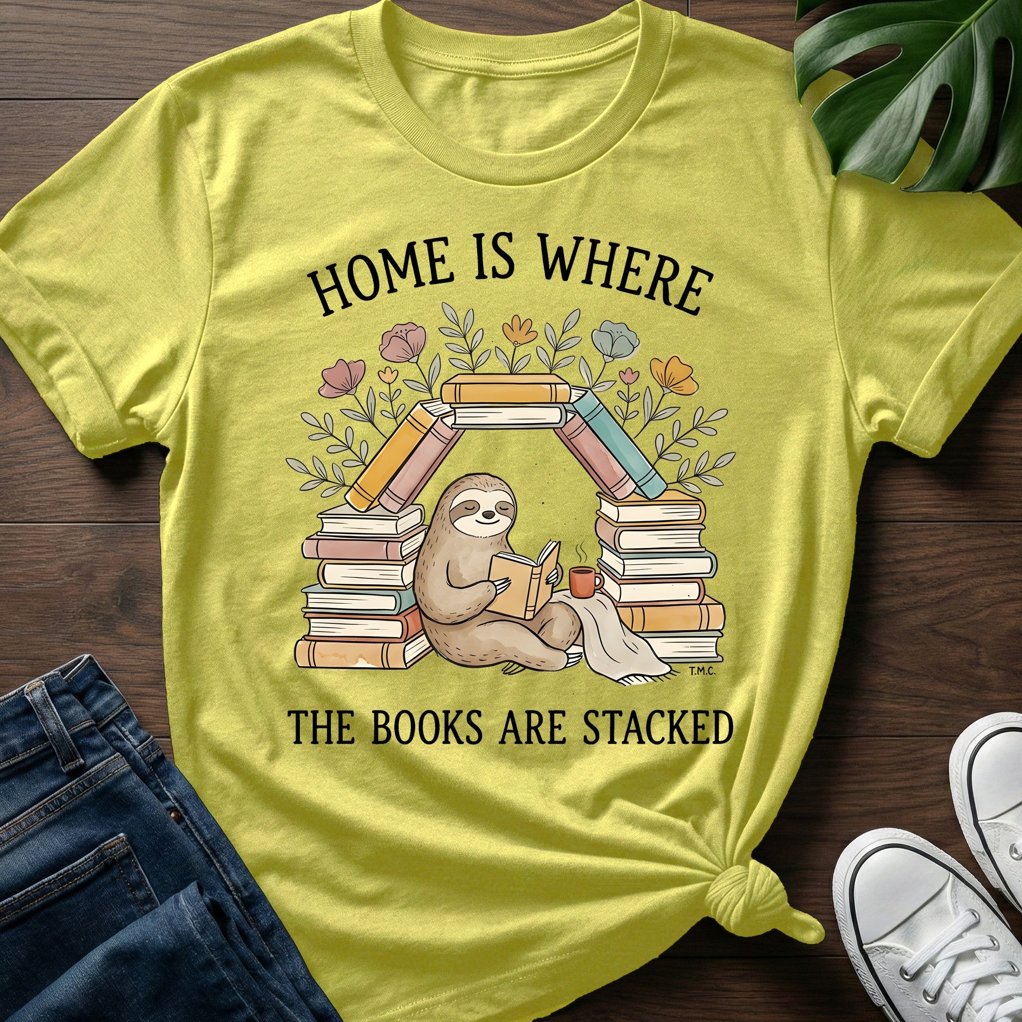Where The Books Are Stacked T-Shirt