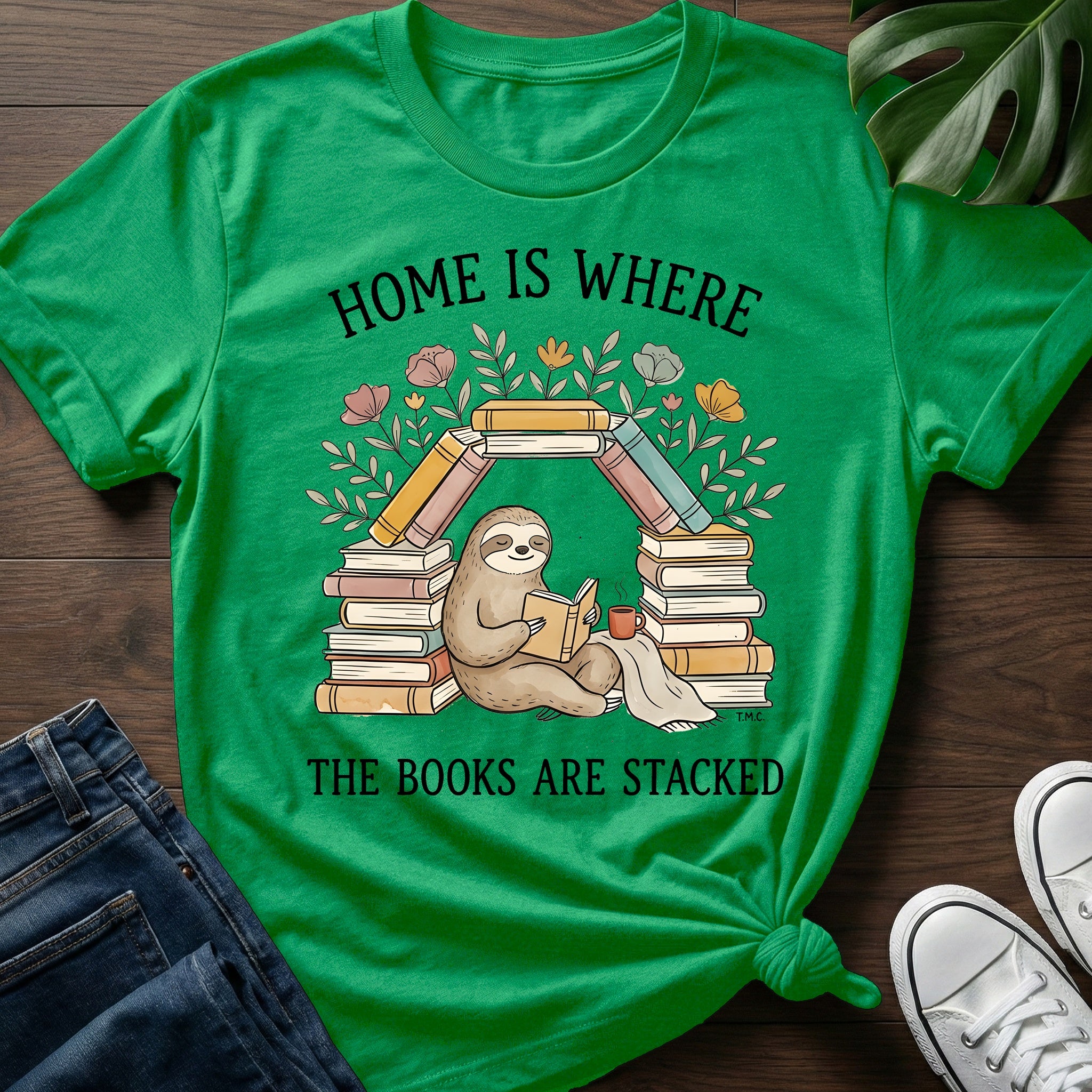 Where The Books Are Stacked T-Shirt