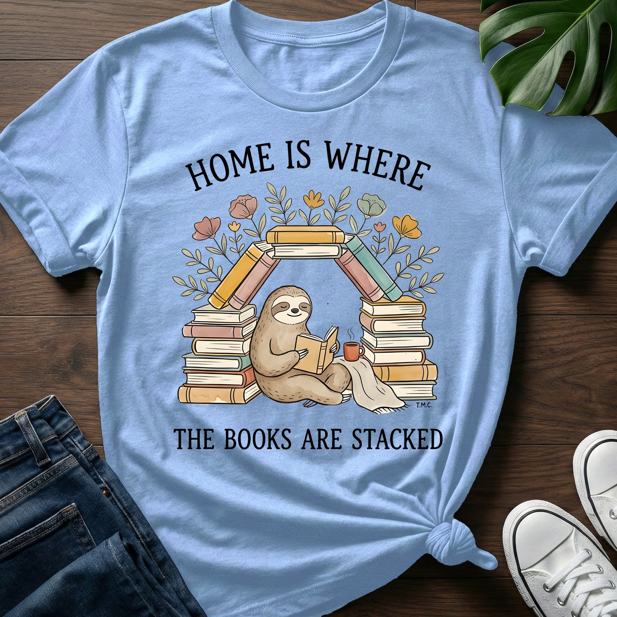 Where The Books Are Stacked T-Shirt