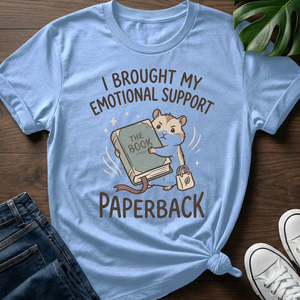 Emotional Support Book T-Shirt