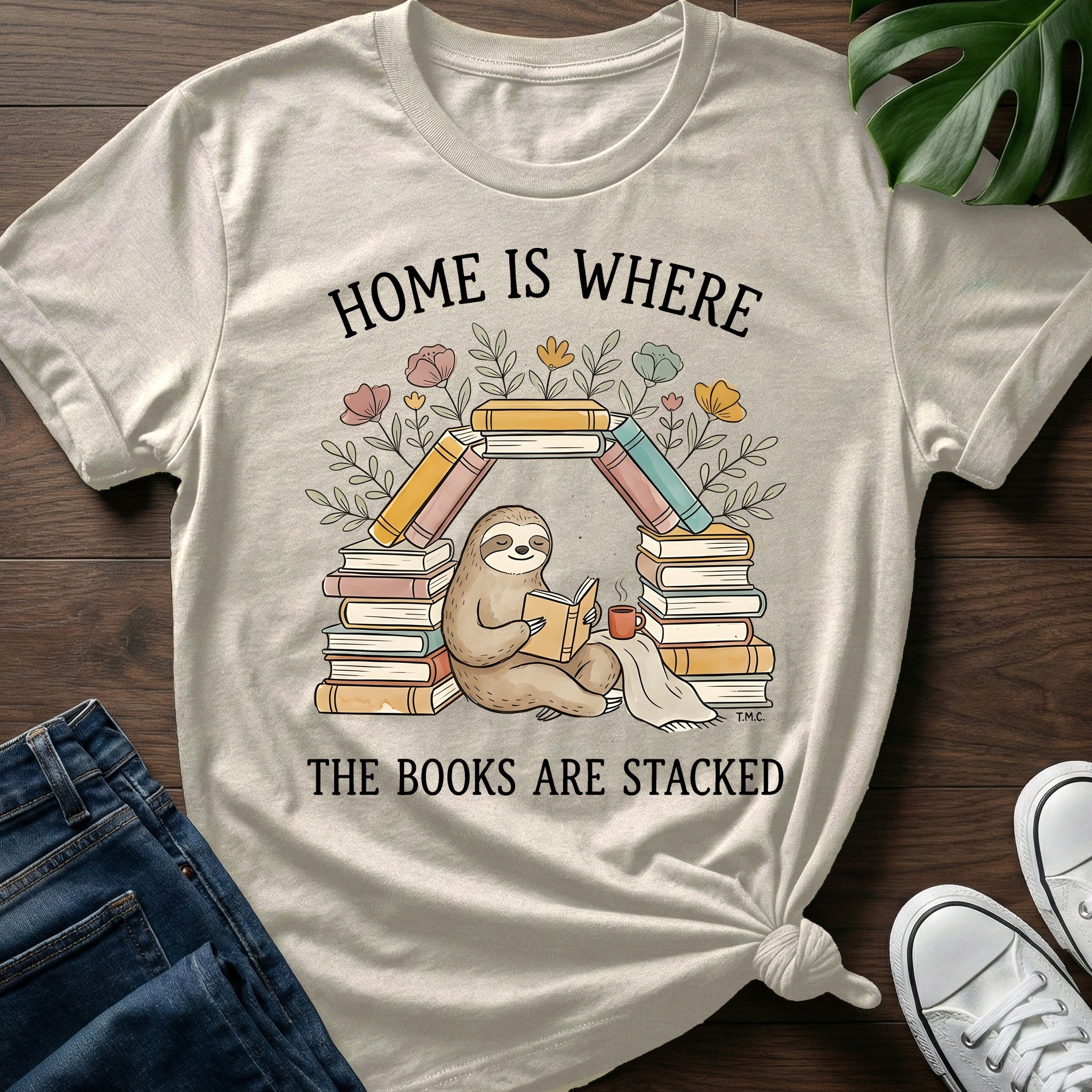 Where The Books Are Stacked T-Shirt