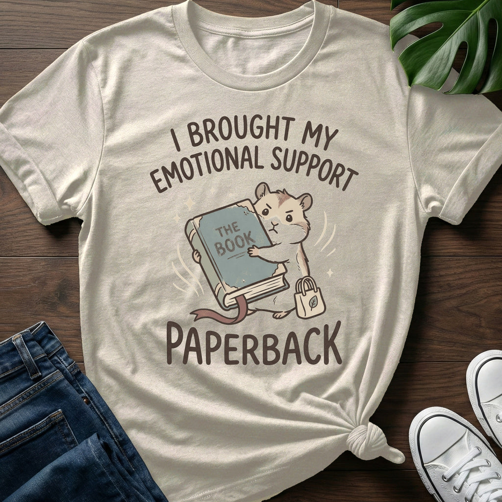 Emotional Support Book T-Shirt