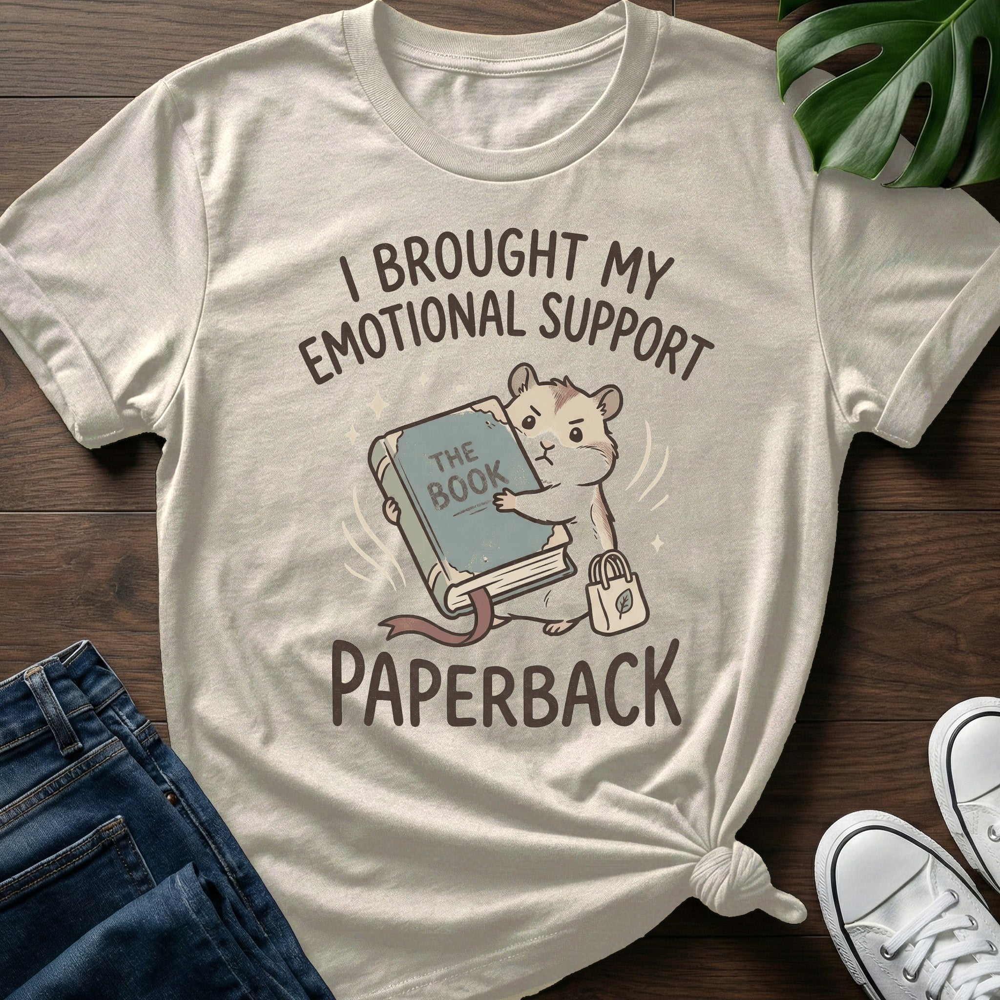 Emotional Support Book T-Shirt