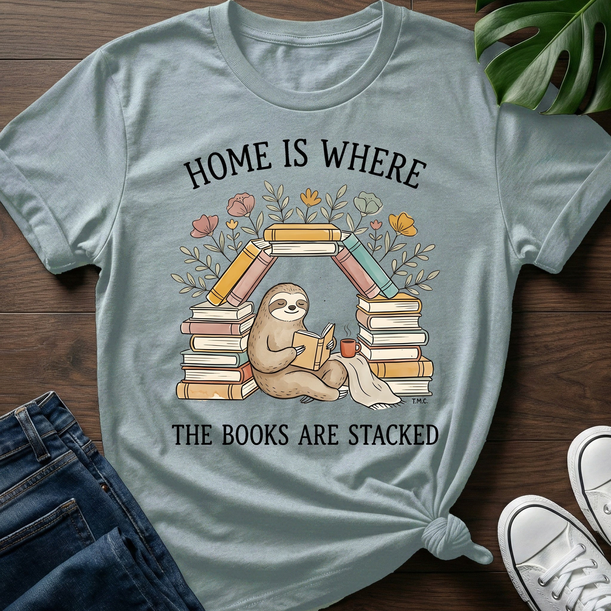 Where The Books Are Stacked T-Shirt