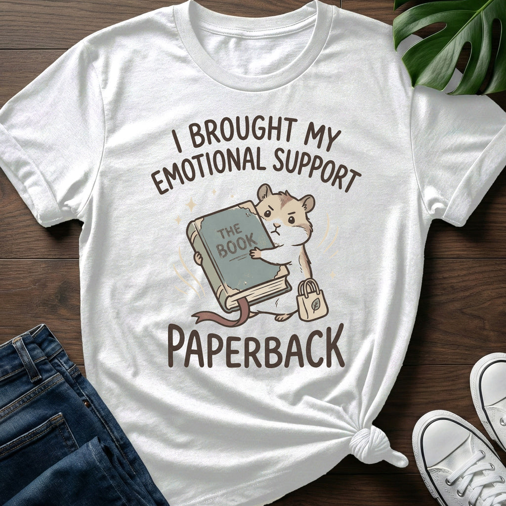 Emotional Support Book T-Shirt