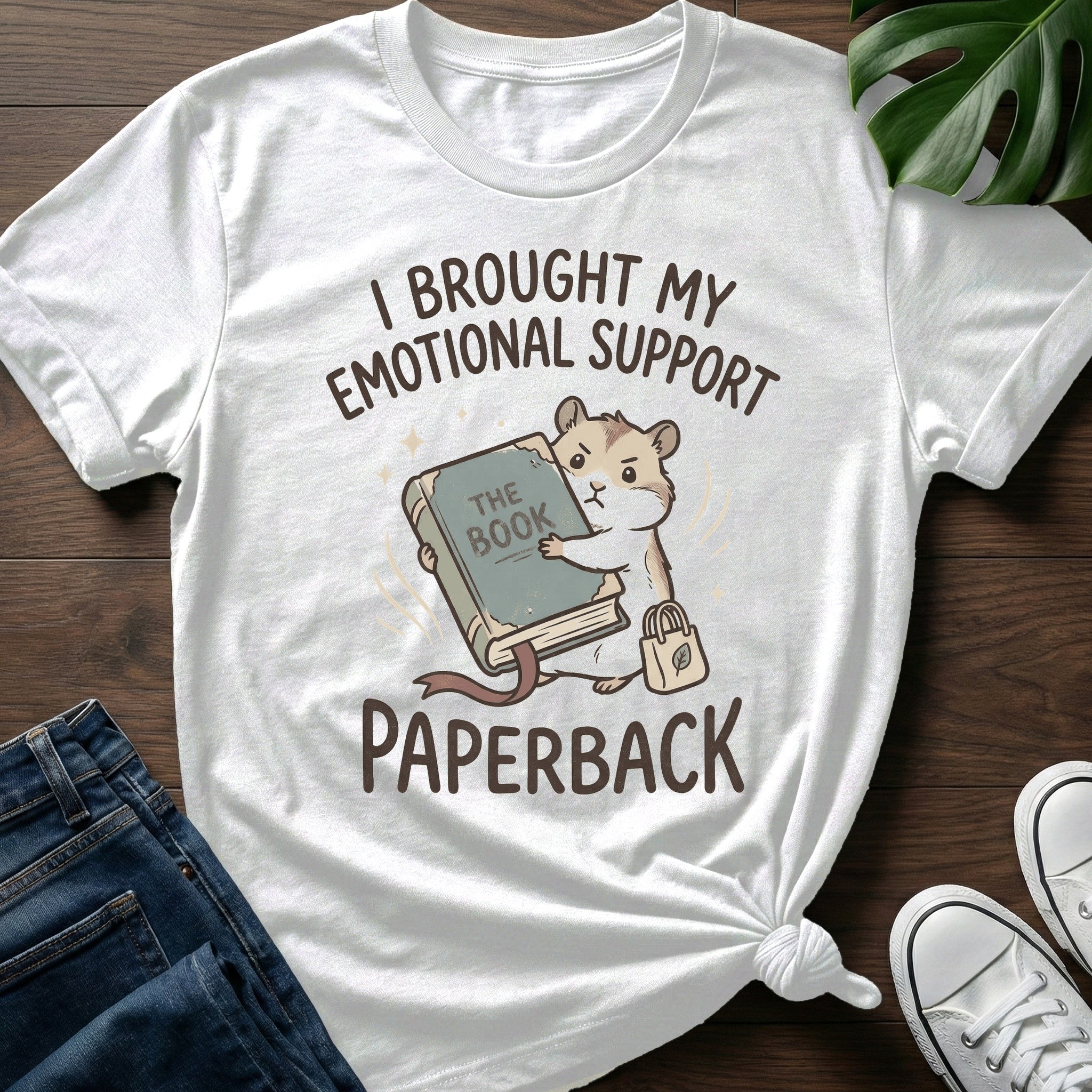Emotional Support Book T-Shirt