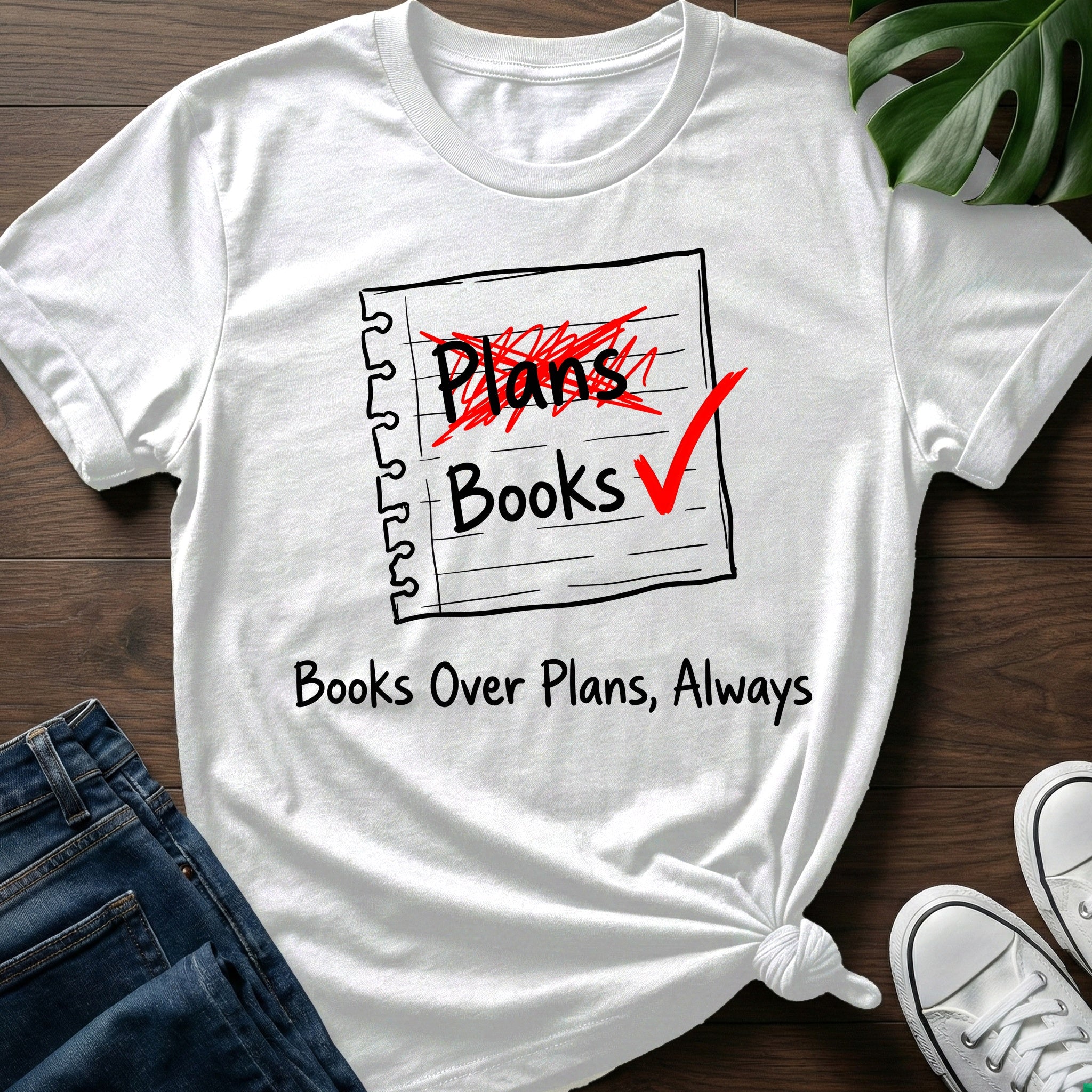 Books Over Plans T-Shirt