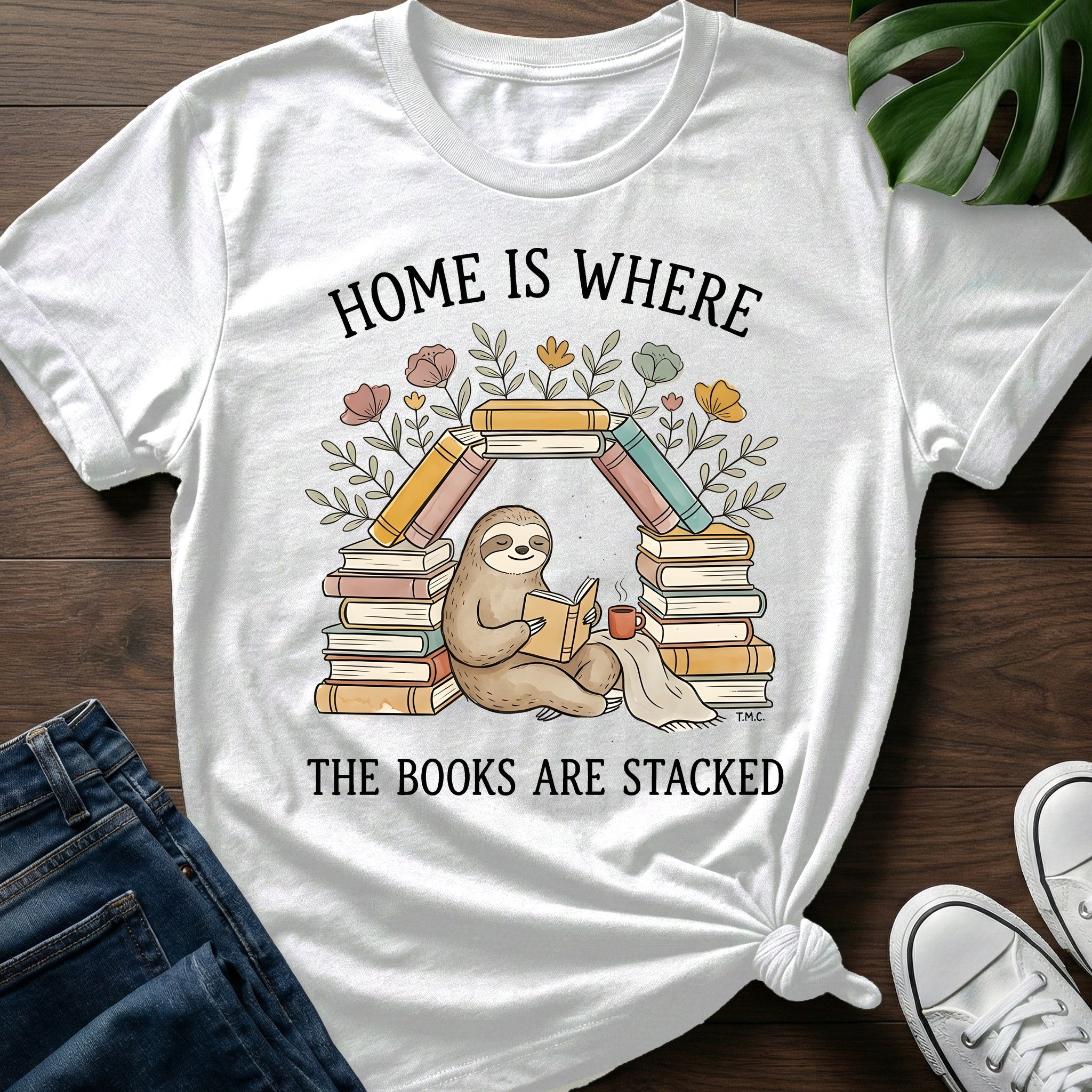 Where The Books Are Stacked T-Shirt